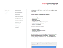 Tablet Screenshot of planergemeinschaft.de